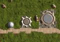 All three sizes of pillars.