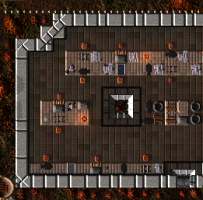 A smithy with a customized grand wall.