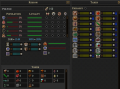 The GUI where admin points can be spent.