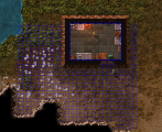 A small warehouse with its radius set to only 1%.